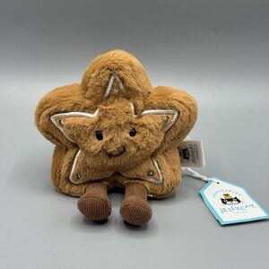 Jellycat Amuseables Star Cookie Holiday Plush 5" NEW Authentic US Seller